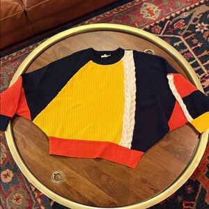 Promesa Multicolor Crew Neck Sweater